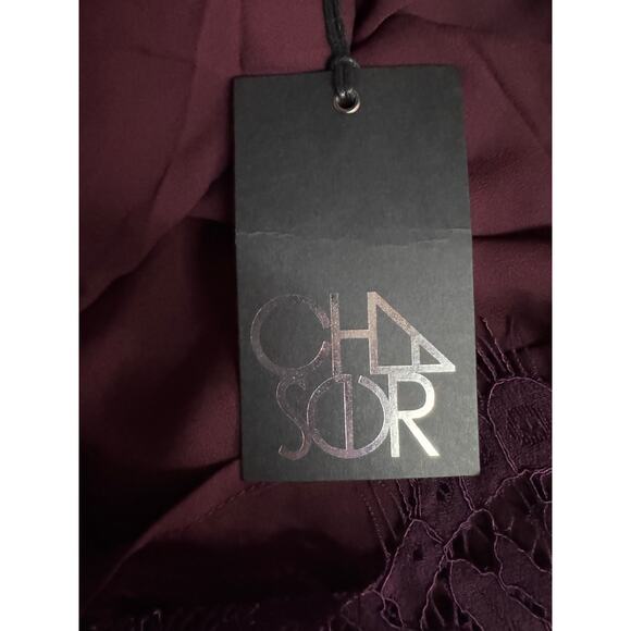 Chaser Lace Off Shoulder Bell Sleeve Top Sz M Romantic Boho Peasant Poet Blouse - Picture 8 of 9